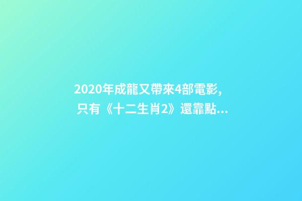 2020年成龍又帶來4部電影, 只有《十二生肖2》還靠點(diǎn)譜-第1張-觀點(diǎn)-玄機(jī)派